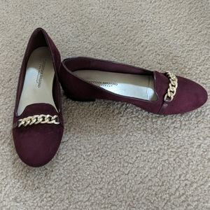 Christian Siriano Cabernet Suede Loafers